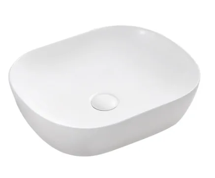 Chur Counter-Top Round-edged Basin - Matt White