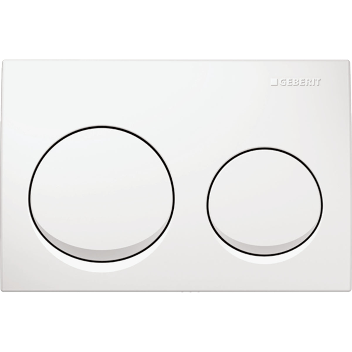 Geberit Alpha 25 Access Plate - Round Button - White