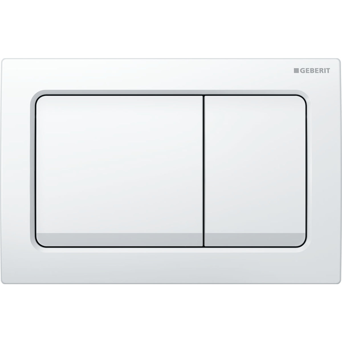 Geberit Alpha 01 Access Plate - Square Button - White