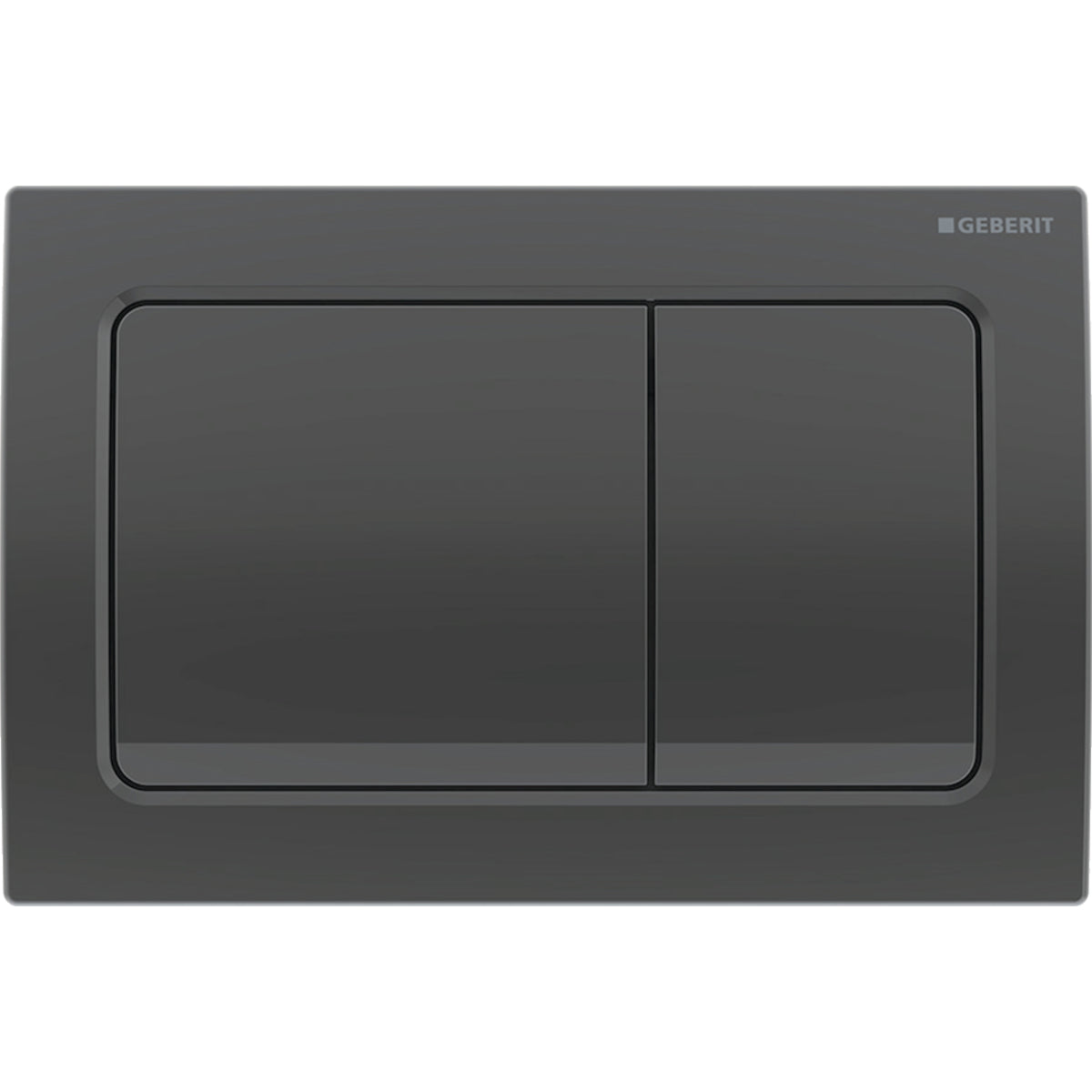 Geberit Alpha 01 Access Plate - Square Button - Black Chrome