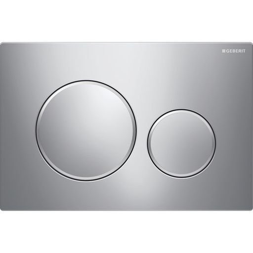 Geberit Sigma20 Access Plate - Round Button - Chrome Plate Chrome Trim