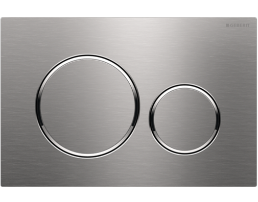 Geberit Sigma20 Access Plate - Round Button - Stainless Steel Plate Chrome Trim