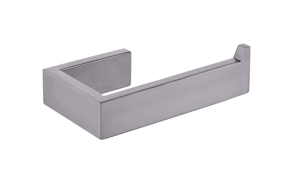 Cavallo Gun Metal Grey Square Toilet Roll Holder
