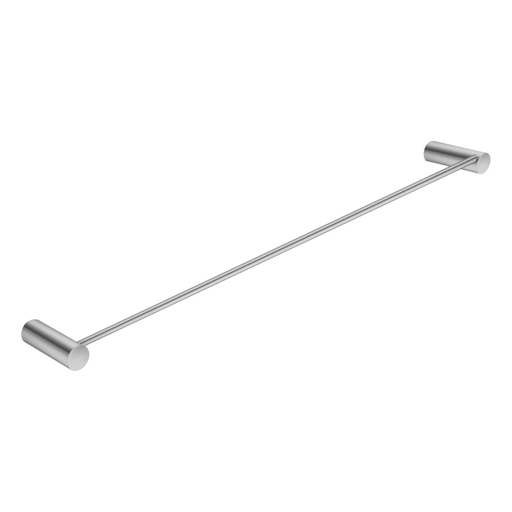 Brushed Nickel Single Towel Rail 600mm