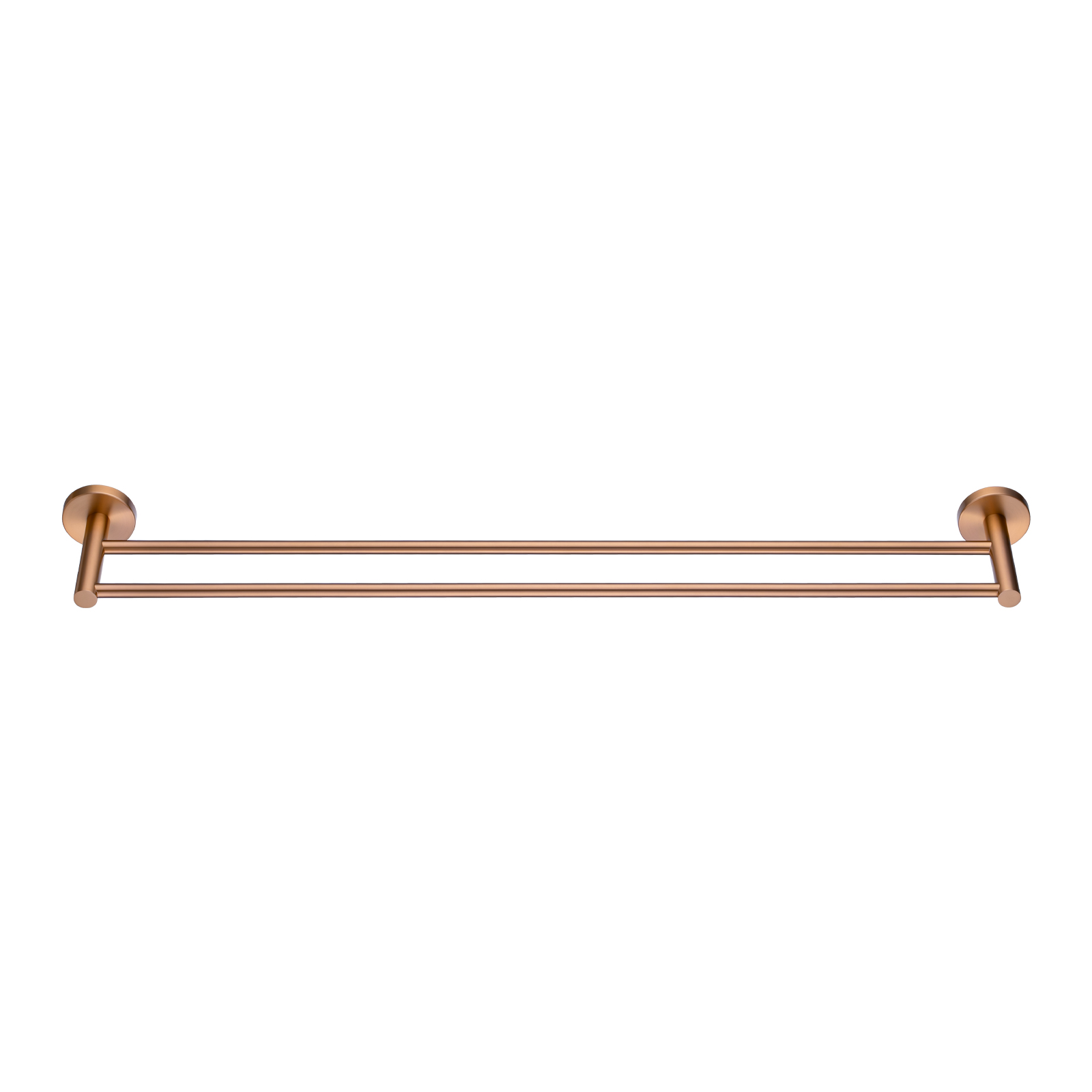 LUCID PIN Series Brushed Copper Double Towel Rail Rail 790mm