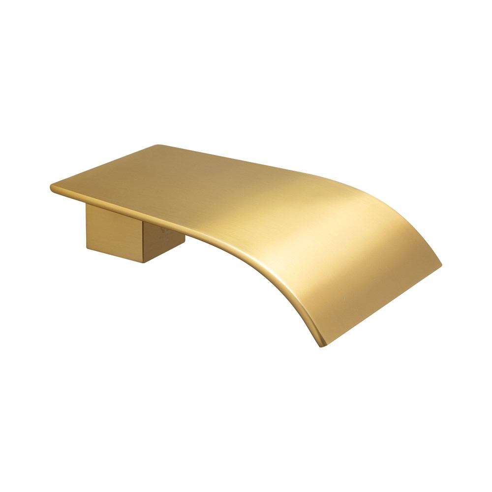 Brushed Brass Waterfall Bathtub/Basin Wall Spout