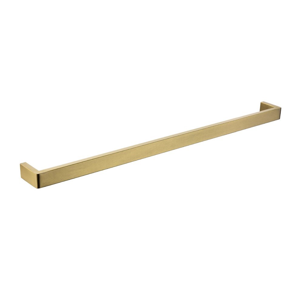 IVANO Series Brushed Brass Single Towel Rail 800mm