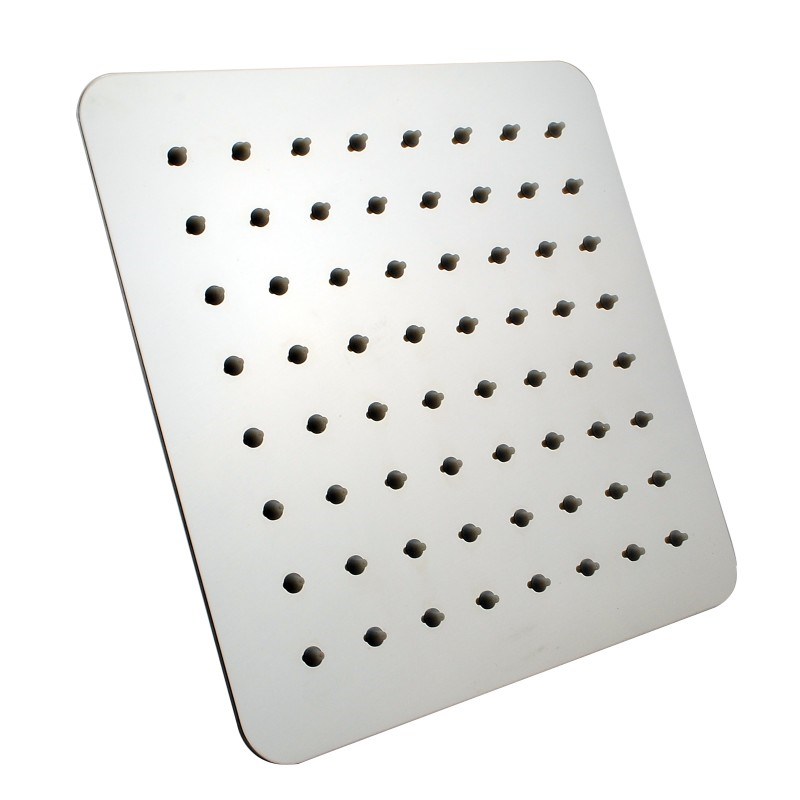 Super-slim Square Chrome Stainless Steel Shower Head 200mm