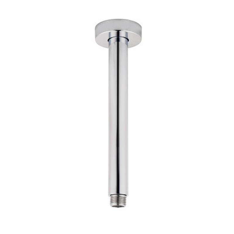 Round Chrome Ceiling Shower Arm 200mm