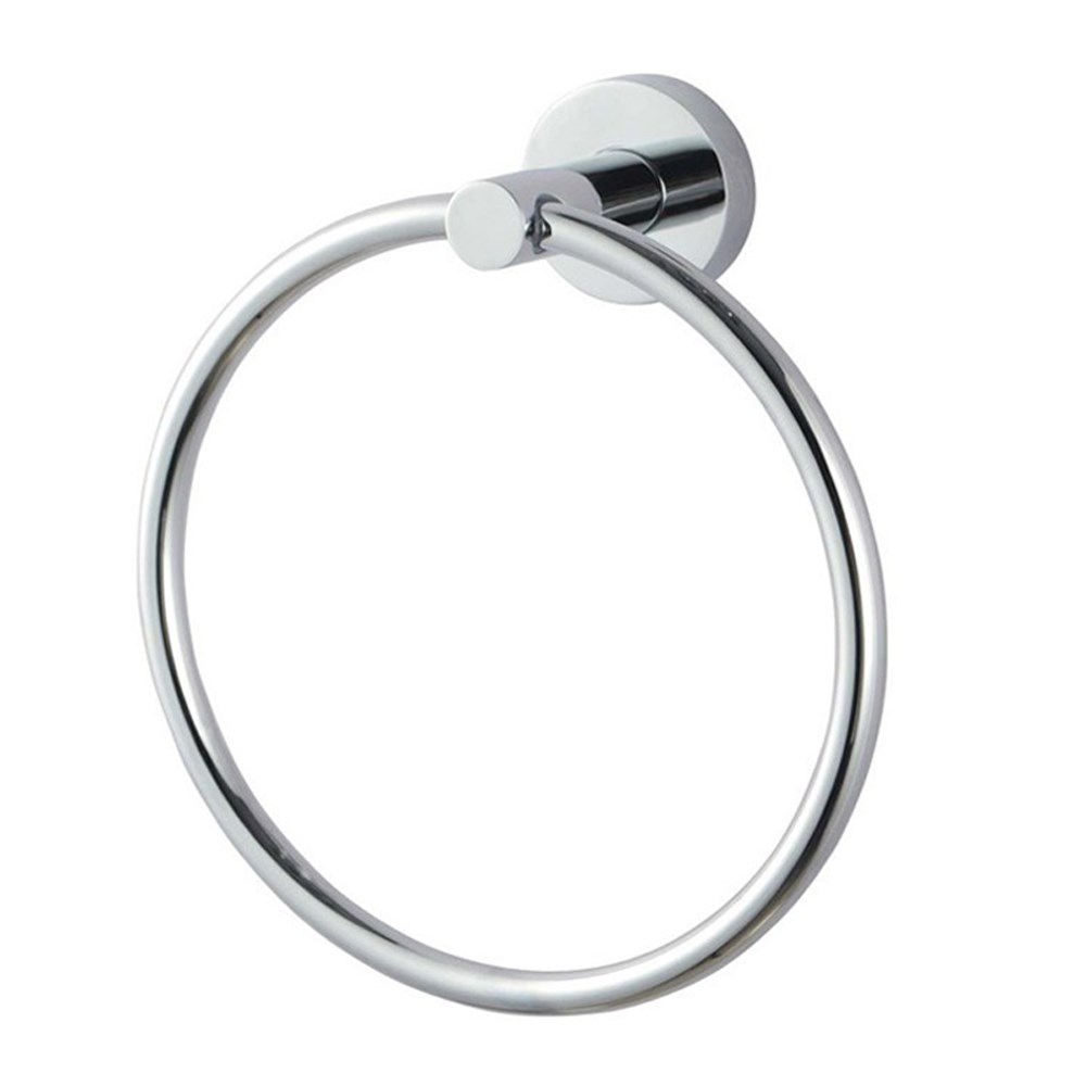 LUCID PIN Series Round Chrome Towel Ring
