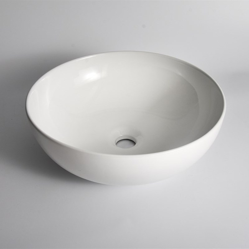 400*400*135mm Gloss White Above Counter Basin(32mm Nonoverflow)