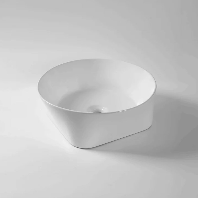400*400*140mm Gloss White Above Counter Basin(32mm Nonoverflow)