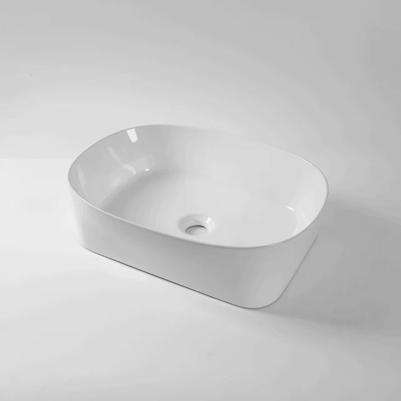 500*360*140mm Gloss White Above Counter Basin(32mm Nonoverflow)