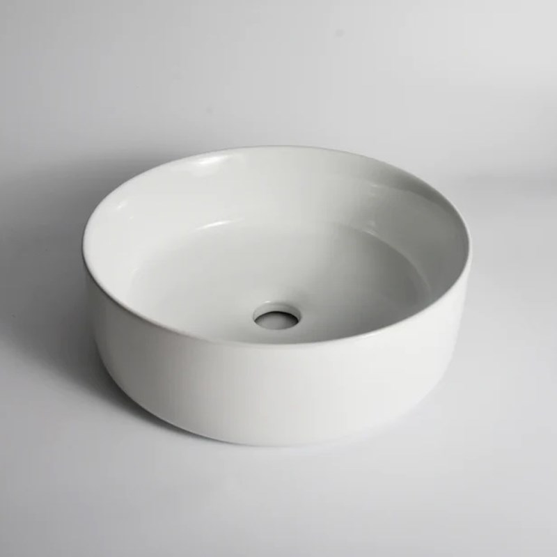 360*360*125mm Gloss White Above Counter Basin(32mm Nonoverflow)