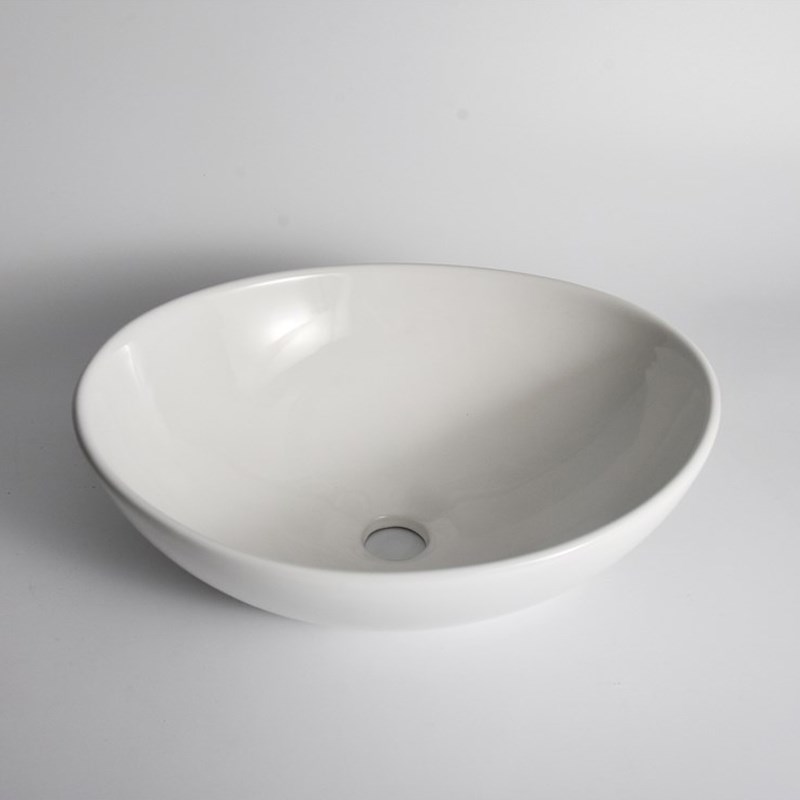 410*330*145mm Gloss White Above Counter Basin(32mm Nonoverflow)