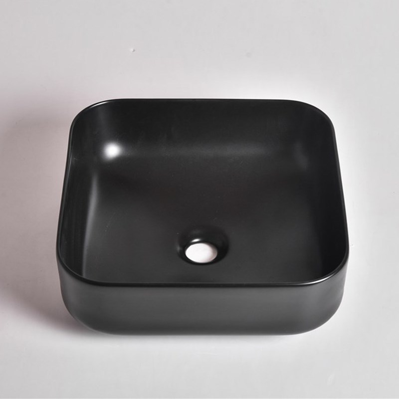385*385*140mm Matte White Above Counter Basin(32mm Nonoverflow)