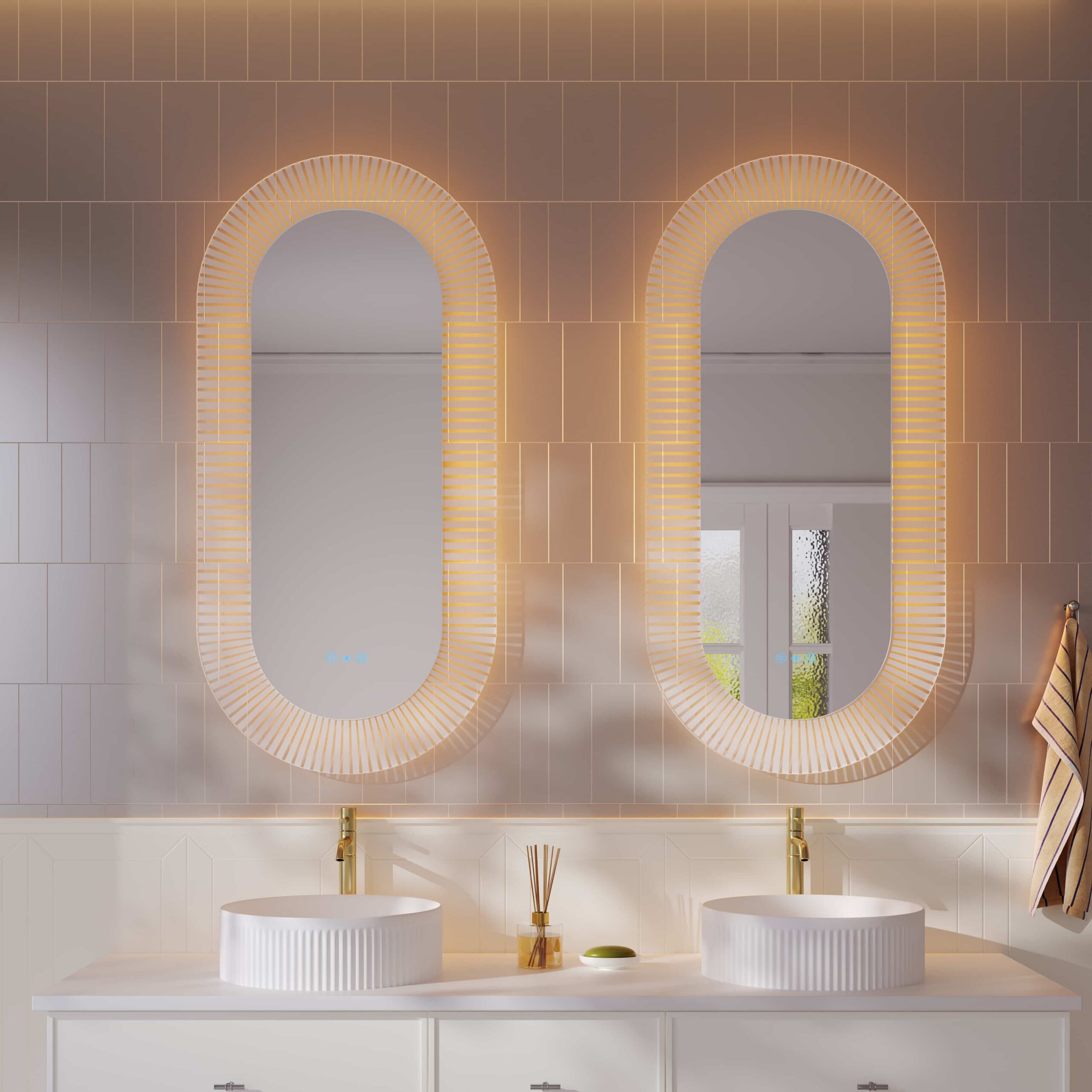 Freya LED Mirrors 5mm Copper-Free Silver Mirror - Frameless