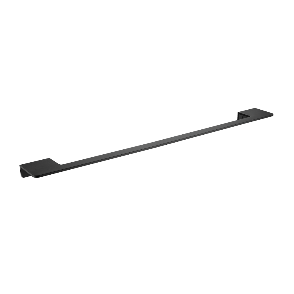 Flat Series Single Towel Bar 24″ - Matt Black