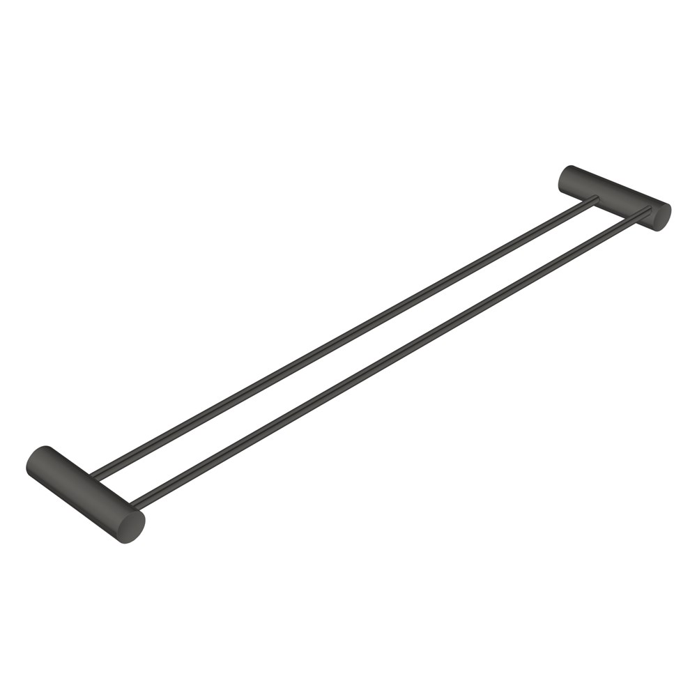 Gun Metal Grey Double Towel Rail 600mm