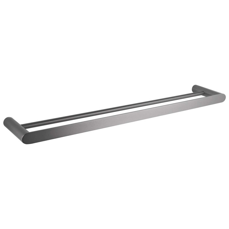 RUSHY Series Gun Metal Grey Double Towel Rail 800mm