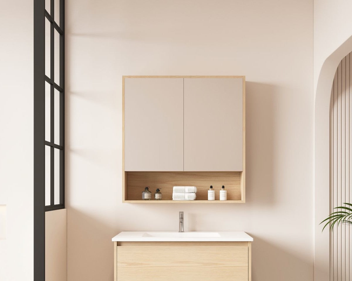HERA Shaving Cabinets Shaving Cabinet Mirror 750mm - Tas Oak