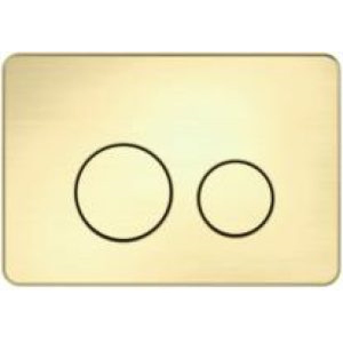 R&T Access Plate - Round Button - Brushed Gold Plate