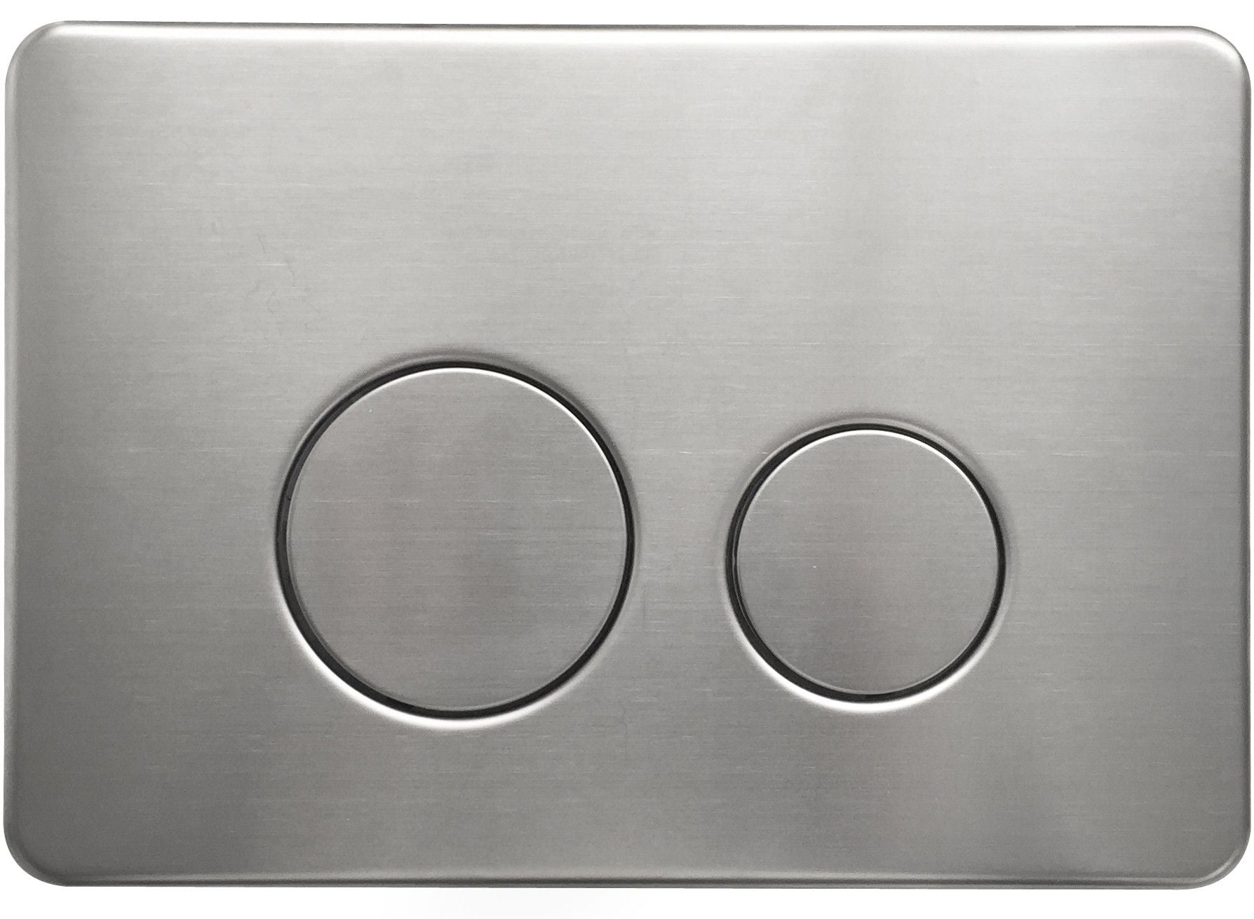 R&T Access Plate - Round Button - Brushed Nickle Plate