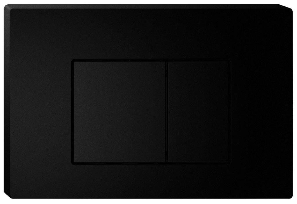 R&T Access Plate - Square Button - Black Plate
