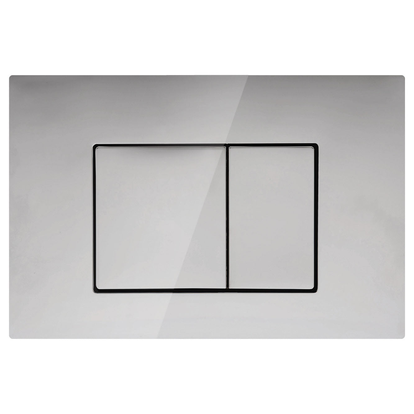 R&T Access Plate - Square Button - Chrome Plate