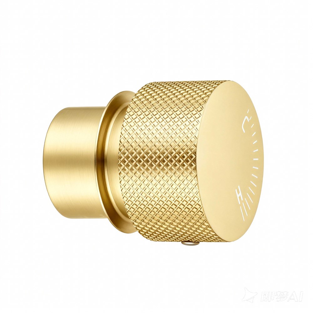 MOON Series Round Light Brushed Brass Progressive Wall Mixer Handle(match CLPW)