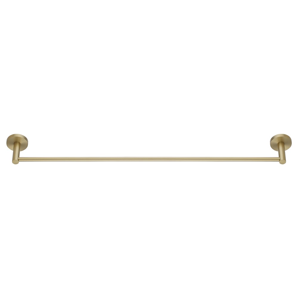 LUCID PIN Series Light Brushed Brass Single Towel Rack Rail 800mm