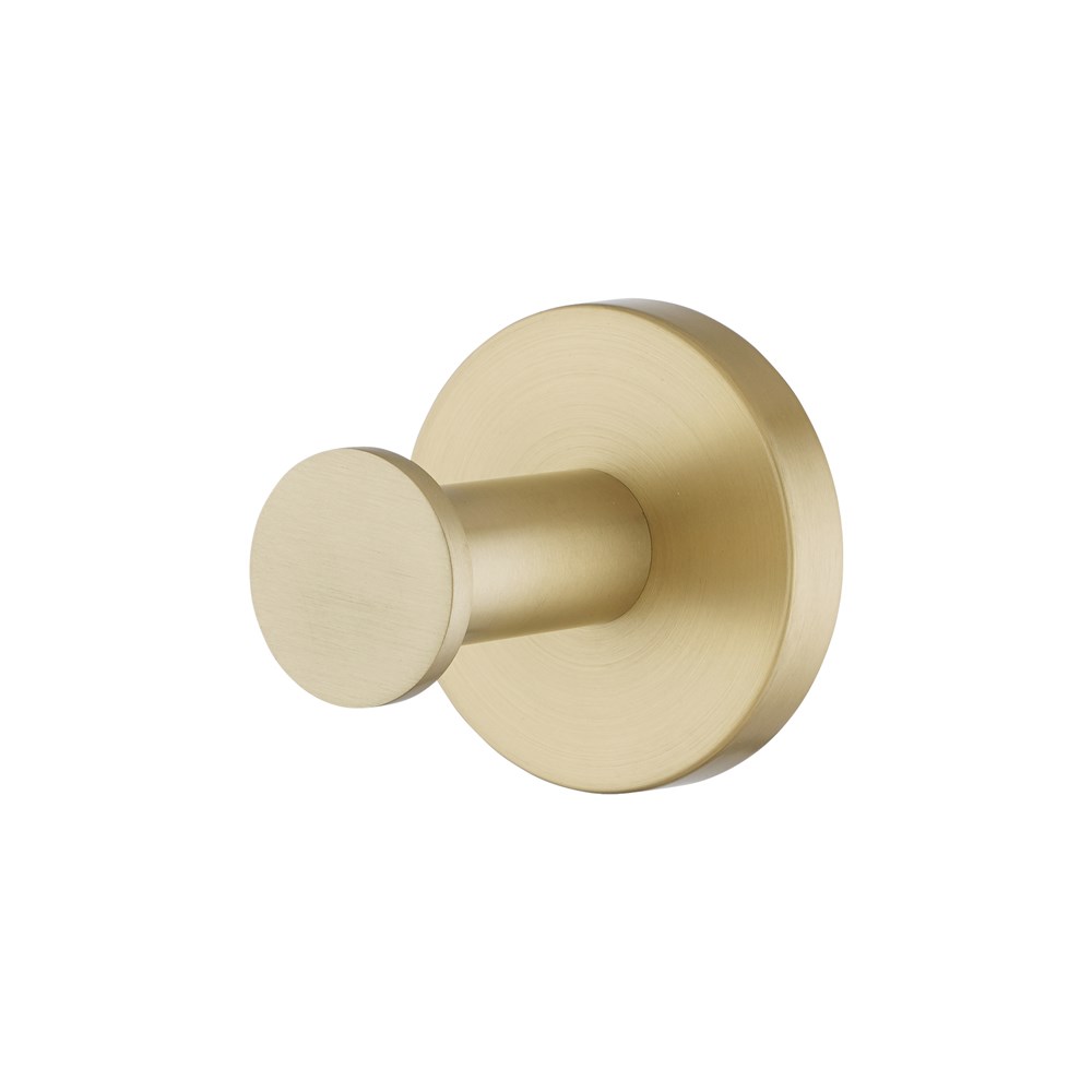 LUCID PIN Series Light Brushed Brass Robe Hook