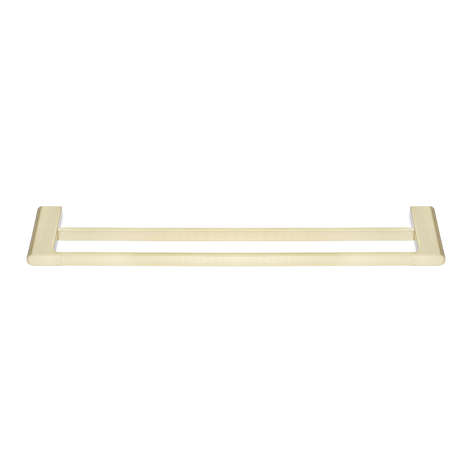 VOG Series Light Brushed Brass Double Towel Rail 600mm