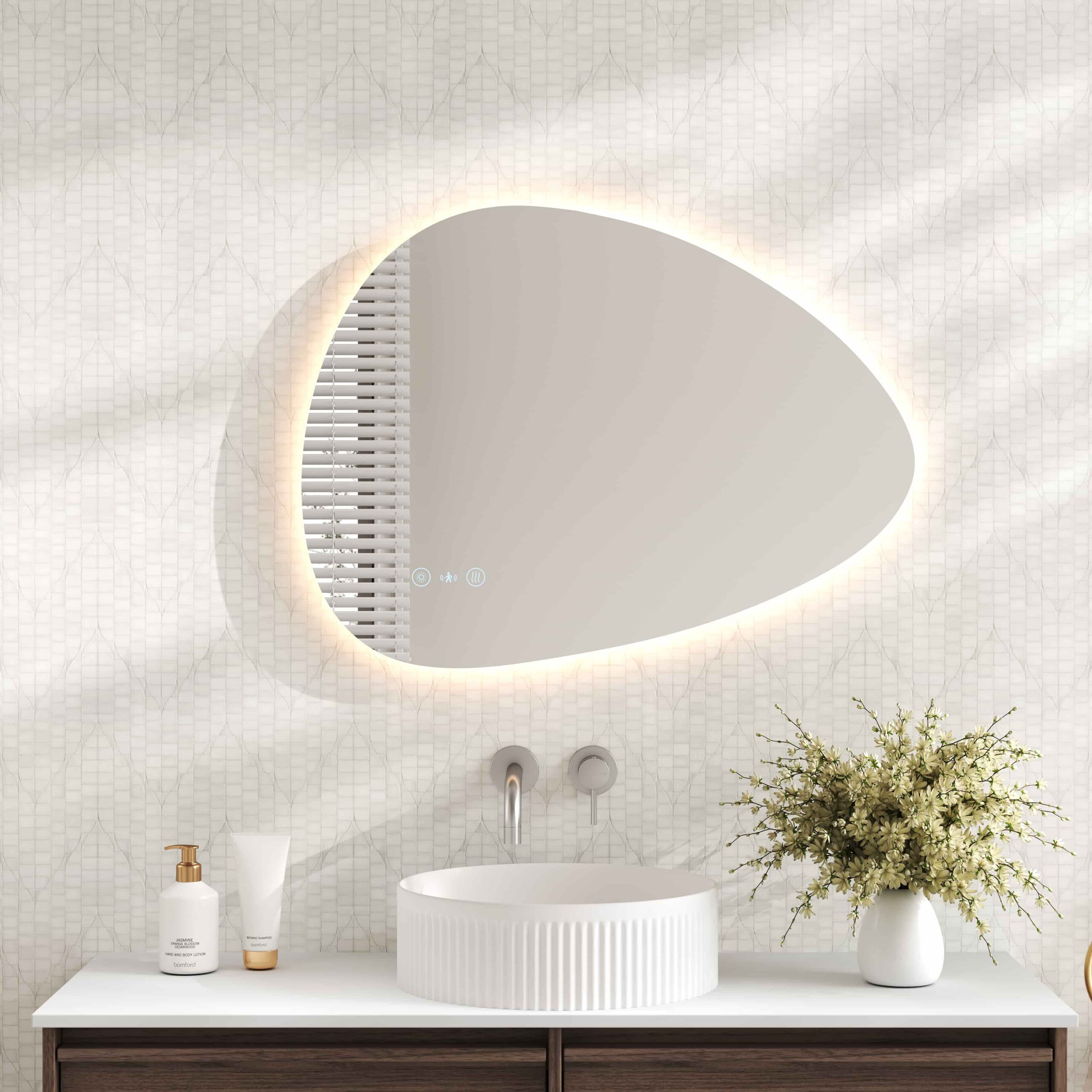 Luna LED Mirrors Wall Mounted LED Irregular Mirror 8050mm - Frameless