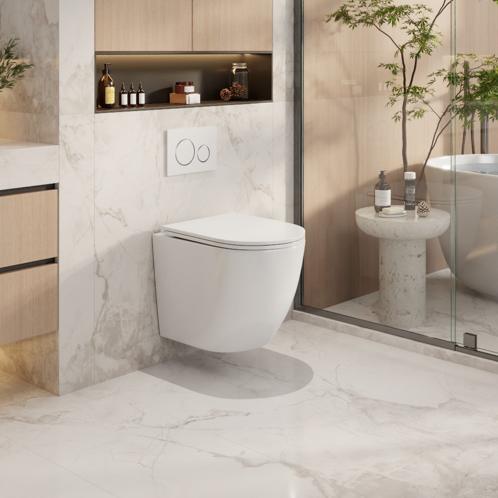 Norton66 Wall-Hung Pan - Gloss White