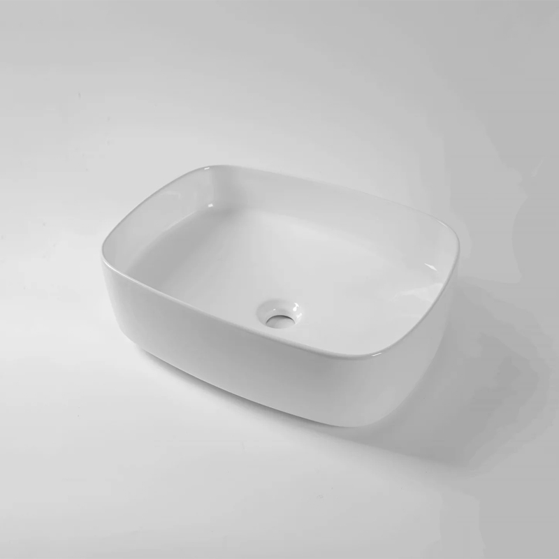 500*370*135mm Gloss White Above Counter Basin(32mm Nonoverflow)