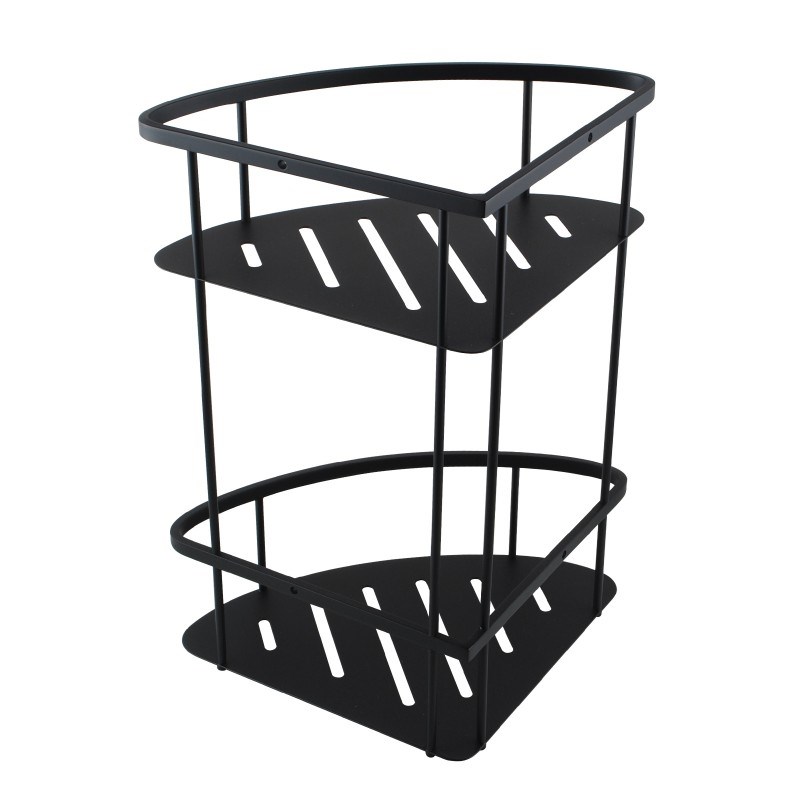 IVANO Series Black Stainless Steel 2 Tier Shower Shelf