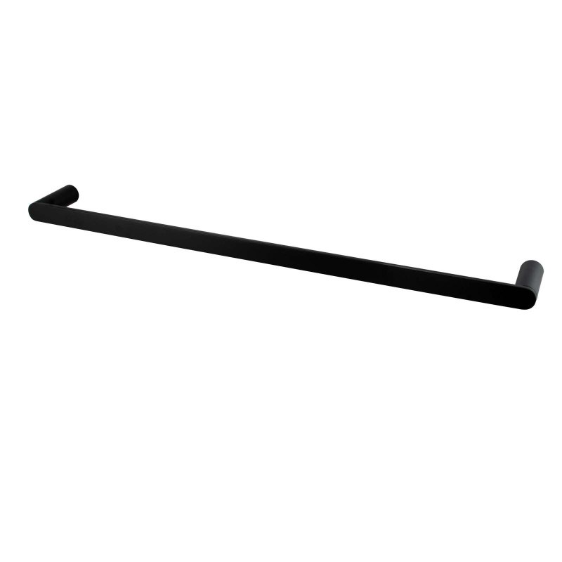 RUSHY Series Black Single Towel Rail 800mm