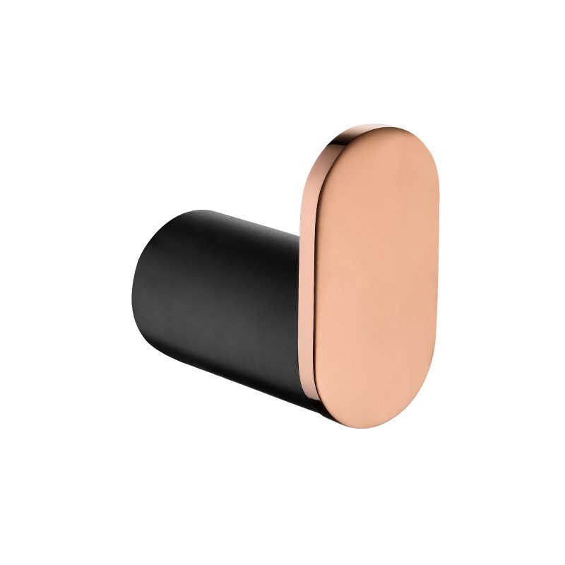Black & Rose Gold Robe Hook