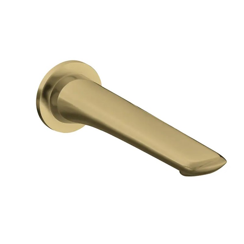 Bellino Brushed Yellow Gold Wall Bath / Spout