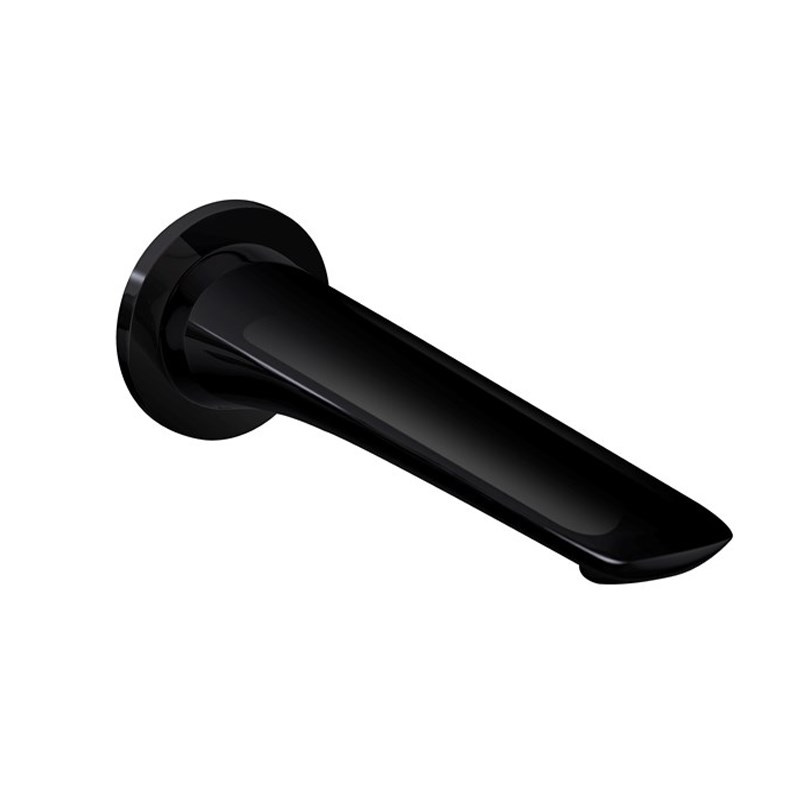 Bellino High Gloss Black Wall Bath/Spout