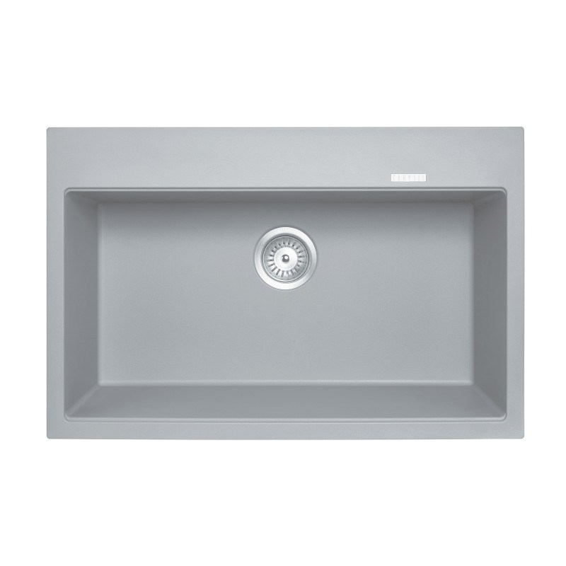 Concrete Grey Carysil Waltz 780 Granite Single Bowl Stone Kitchen Sink 780*510*220mm