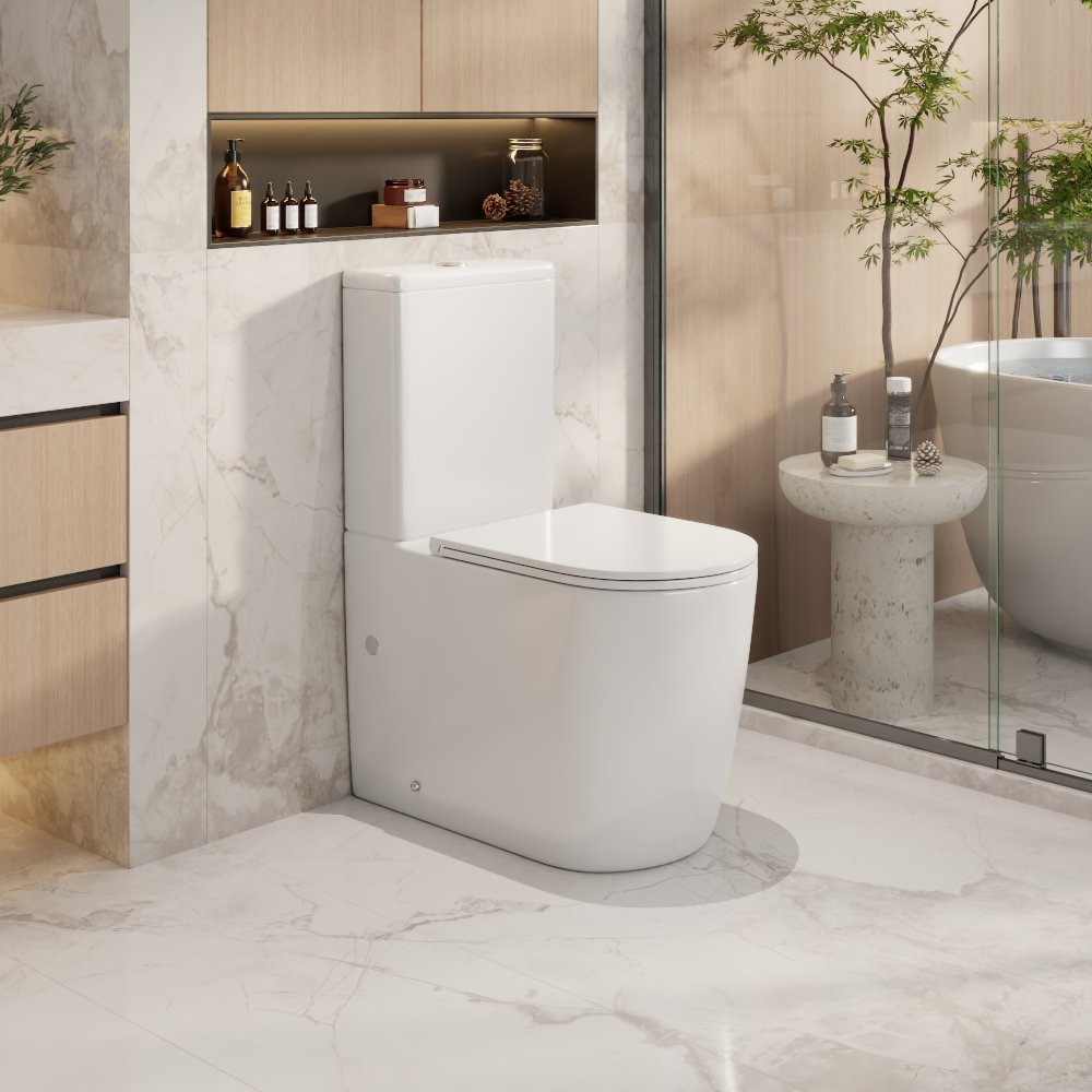Walton Back-to-Wall Toilet Suite - Gloss White
